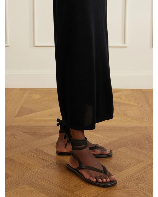 St. Agni White Suede Sandals