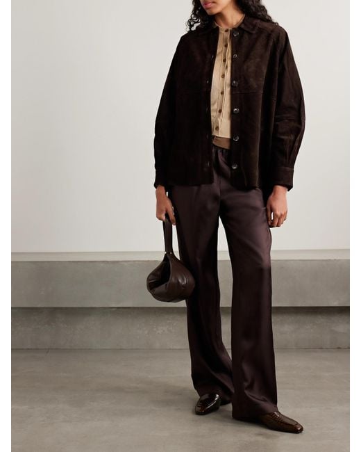 Staud Black Josette Suede Jacket