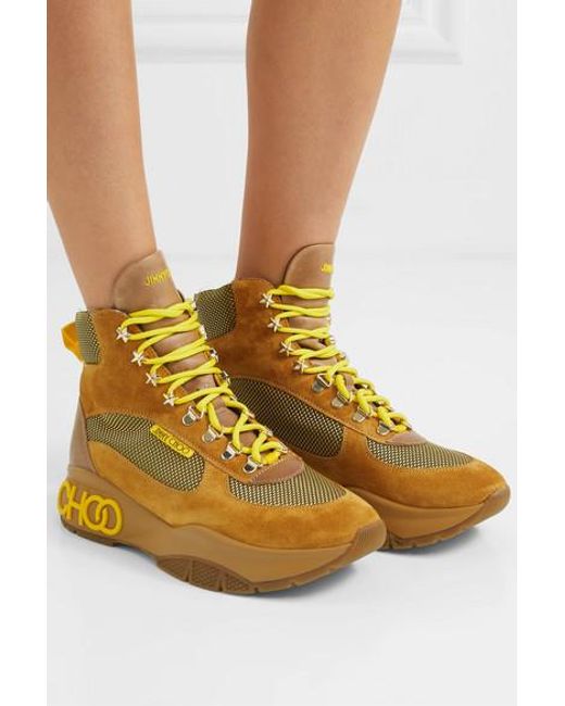 Jimmy Choo Inca High top Sneakers in Yellow Lyst Canada
