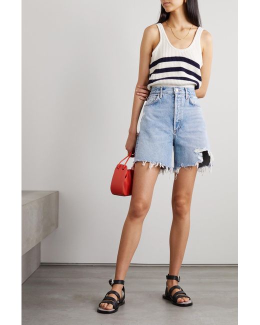 Agolde Stella Distressed Organic Denim 
