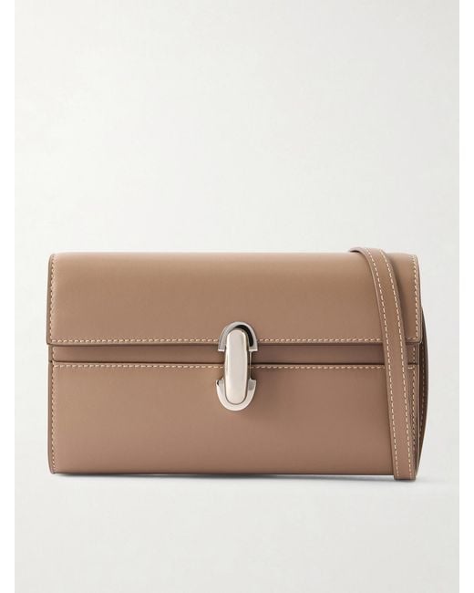 SAVETTE Natural Symmetry Mini Leather Shoulder Bag