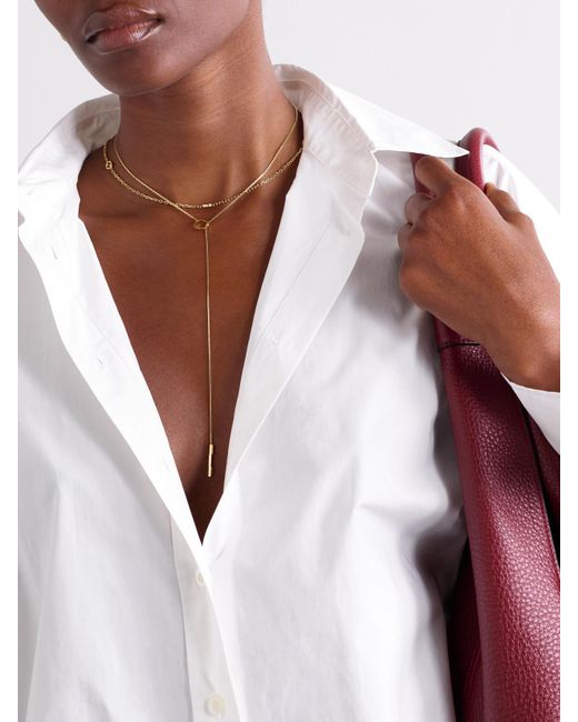Gucci White Link To Love 18-Karat Necklace