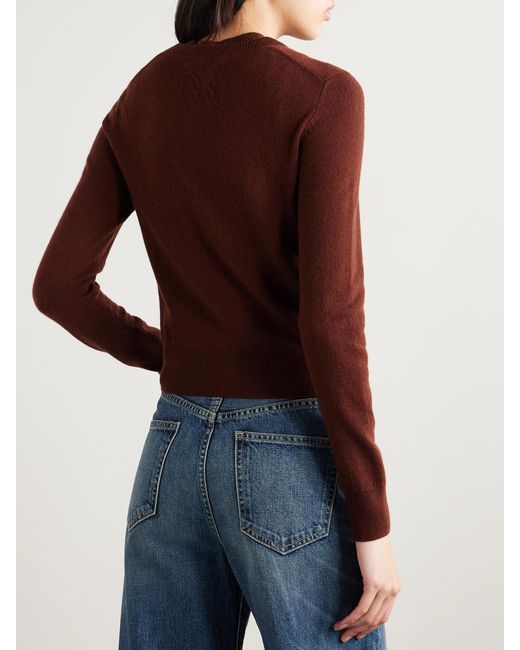 Nili Lotan Purple March Cashmere Cardigan