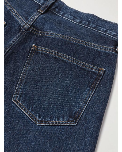 Agolde Blue Low Curve Crop High-Rise Wide-Leg Jeans