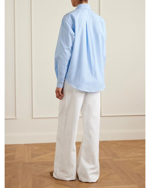 Comme Si Blue Cotton-Poplin Shirt