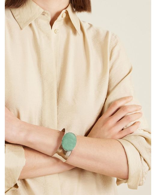 Jennifer Behr Green Johanna-Tone Aventurine Bangle
