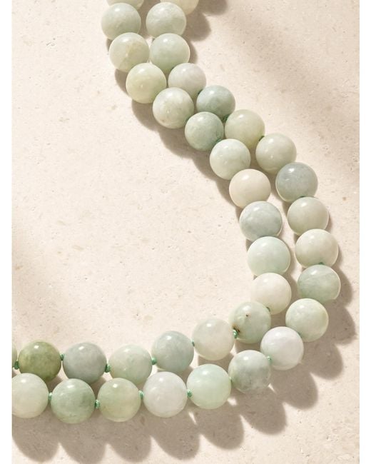JIA JIA Metallic Double 14-Karat Jade Necklace