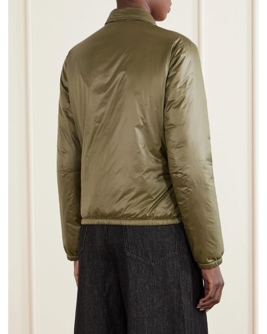 Moncler Green Lanset Shell Down Jacket