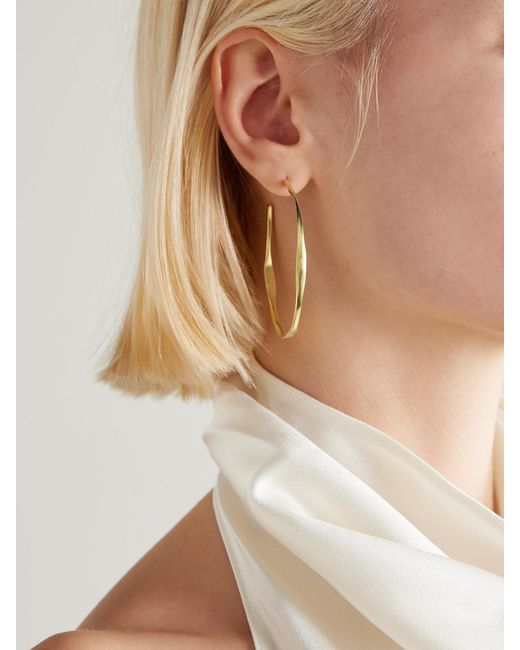 YSSO Natural Amazon-Plated Hoop Earrings
