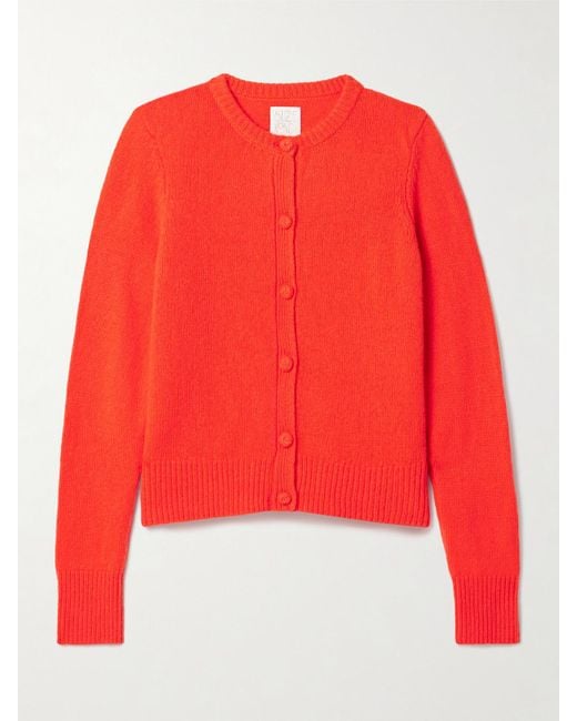 Suzie Kondi Red Kadria Cashmere Cardigan