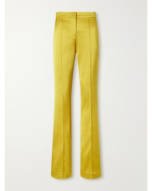 Ilkyaz Ozel Yellow Lenny Satin Pants