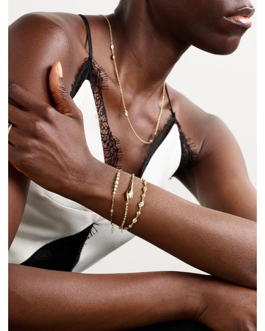 Jacquie Aiche Natural Sophia 14-Karat Diamond Bracelet