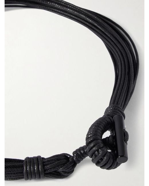 Le Sundial Black Cord, Onyx, Pearl And Necklace