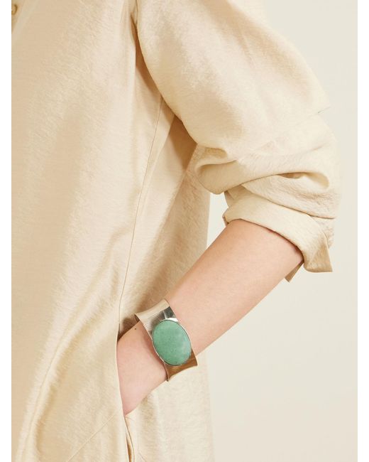 Jennifer Behr Green Johanna-Tone Aventurine Bangle