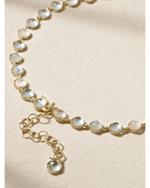 Irene Neuwirth Natural Classic 18-Karat, Moonstone And Aquamarine Necklace