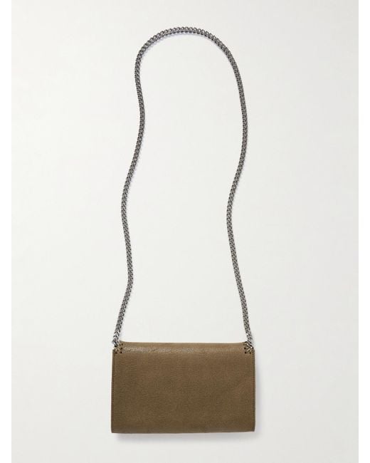 Sac Porté Épaule En Matière Végétarienne À Chaîne Falabella Mini Stella McCartney en coloris White