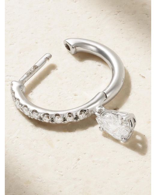 Anita Ko Natural Huggies 18-Karat Diamond Single Earring