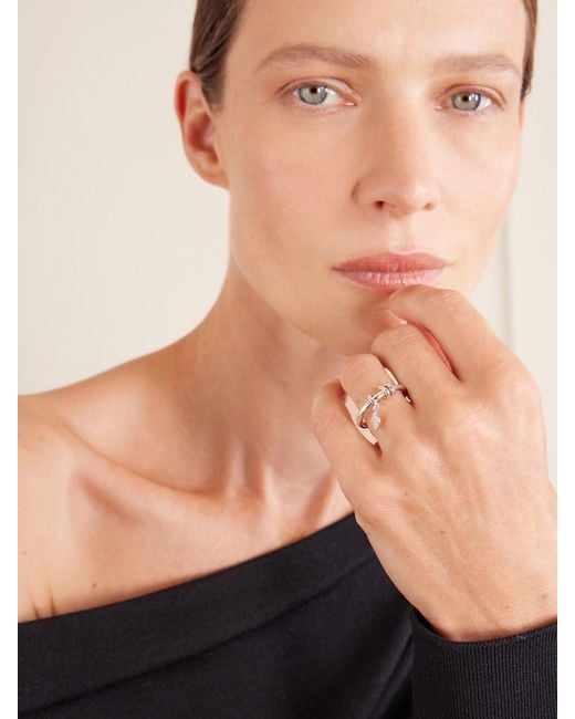 Spinelli Kilcollin Natural Pia Sterling Diamond Ring