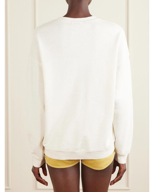 ÉTERNE White Cotton-Jersey Sweater