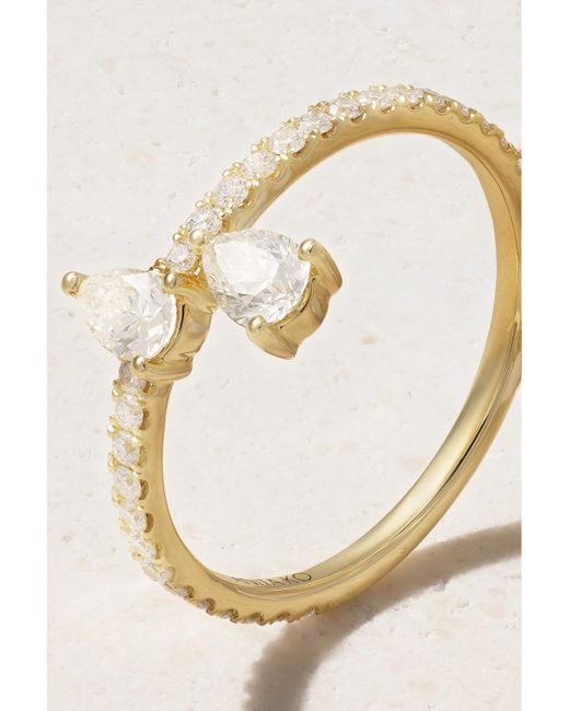 Anita Ko Natural Princess Eternity 18-Karat Diamond Ring