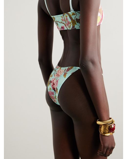 Culotte De Bikini À Ficelles Signature Swim X Roberto Cavalli, Fagianella Skims en coloris White