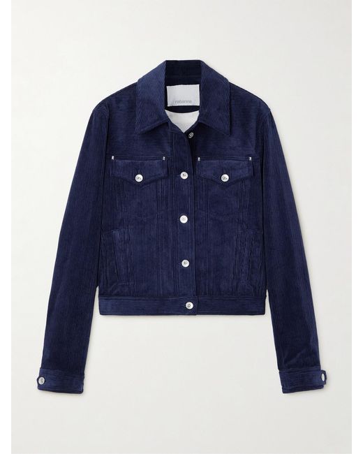 Rabanne Blue Cotton-Corduroy Jacket