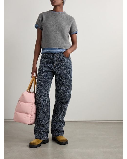 The Elder Statesman Gray Kaschmirpullover