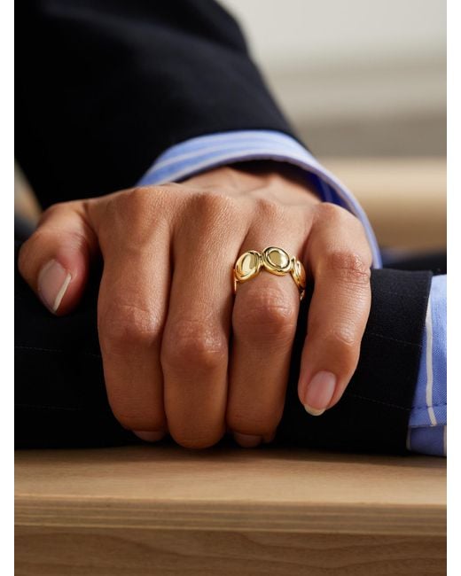 LIE STUDIO Metallic The Sasha-Plated Ring