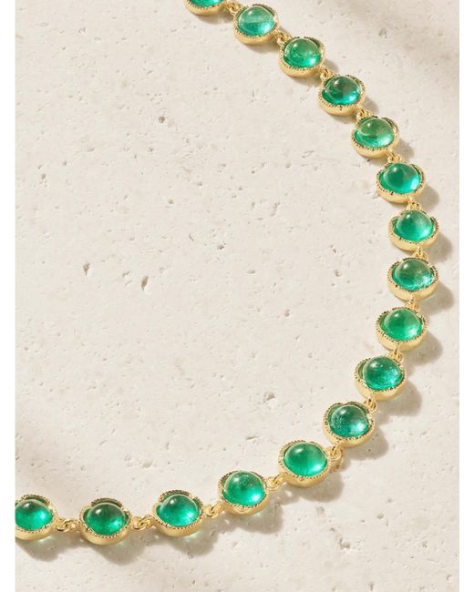 Irene Neuwirth Natural 18-Karat Emerald Necklace