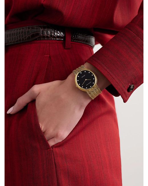 Stephanie Windsor Metallic Audemars Piguet Pre-Owned 1980S Automatic 34Mm 18-Karat Diamond Watch, Ref. No. 11759