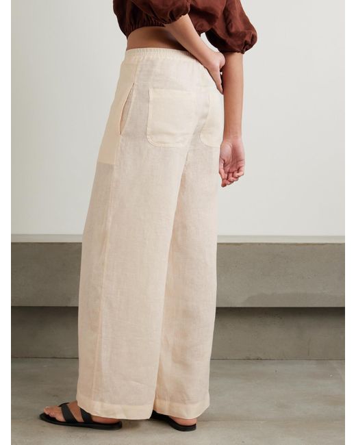 Eres Natural L'Intemporel Select Linen Wide-Leg Pants