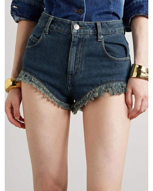 ISABEL MARANT Eneidao denim shorts - Blue
