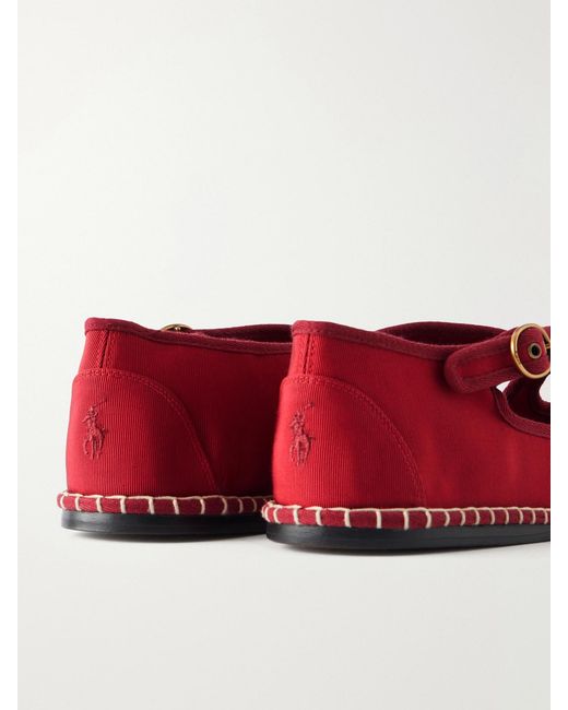 Polo Ralph Lauren Logo-Embroidered Canvas Espadrilles