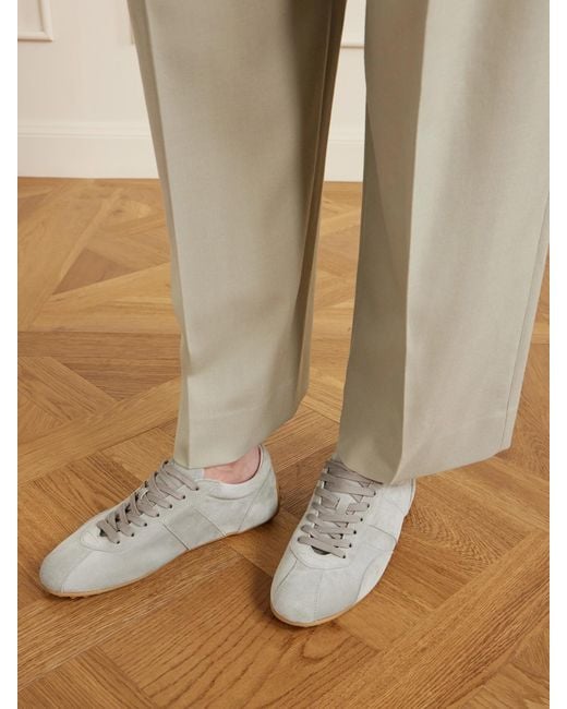 Tod's White Sportiva 59L Suede Sneakers