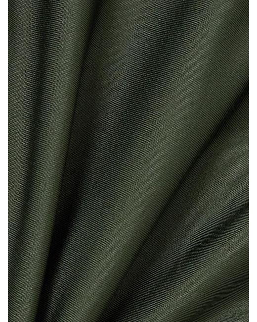 Victoria Beckham Green Asymmetrisches Midikleid Stretch-Jersey Mit Twist-Detail Und Cut-Out
