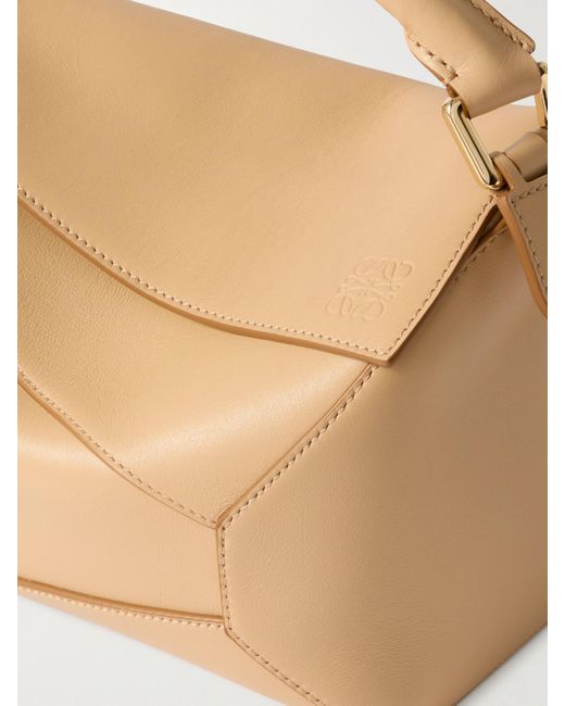 Loewe Natural Puzzle Edge Kleine Schultertasche Aus Leder