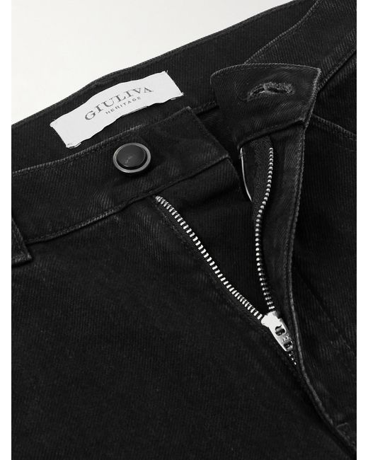 Giuliva Heritage Black The Dana High-Rise Straight-Leg Jeans