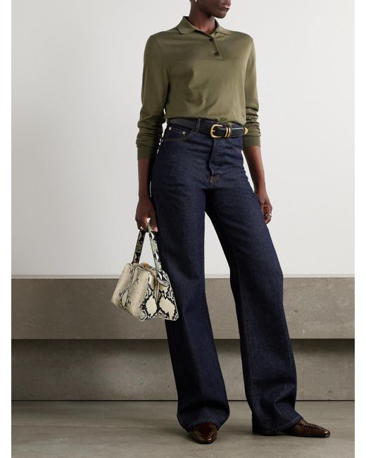 Loro Piana Green Cotton Polo Shirt