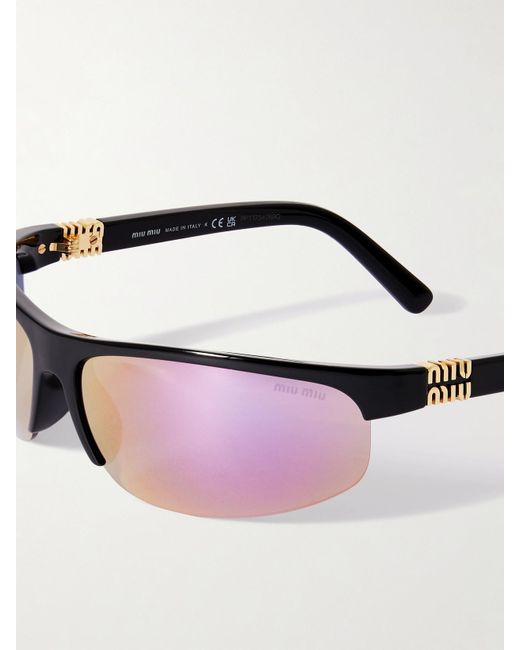 Lunettes De Soleil En D En Acétate Miu Miu en coloris Pink