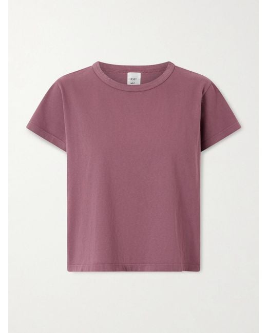 Leset Pink The Margo Cotton-Jersey T-Shirt