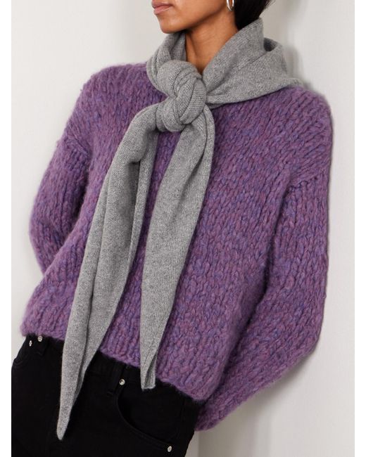 Suzie Kondi Gray Lovey Cashmere Scarf