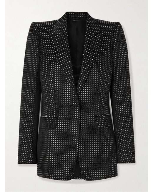 Blazer En Jacquard De Soie Duchesse À Pois Tom Ford en coloris Black