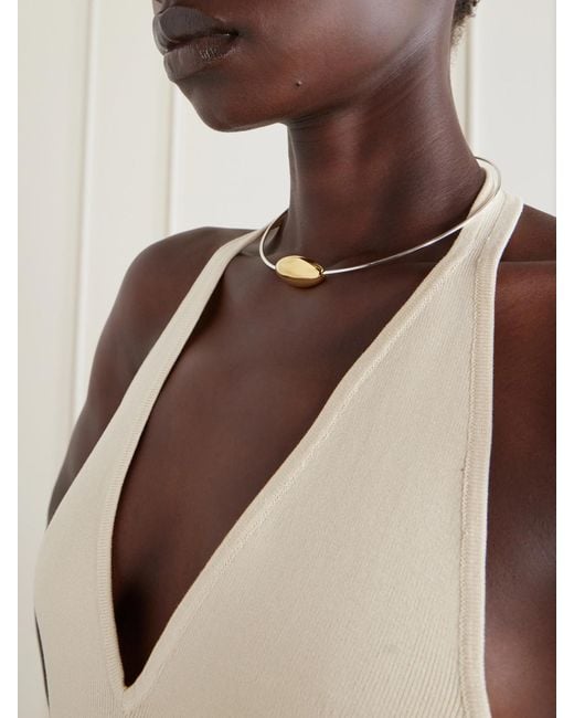 LIE STUDIO Natural The Scarlet-Plated Necklace
