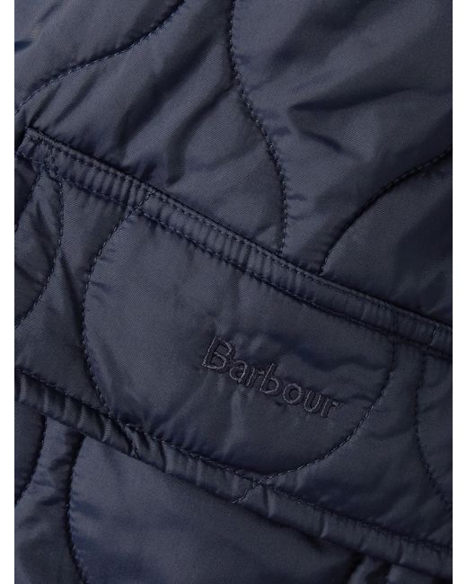 Barbour Blue Alexa Chung Amy Mantel Aus Gestepptem Shell