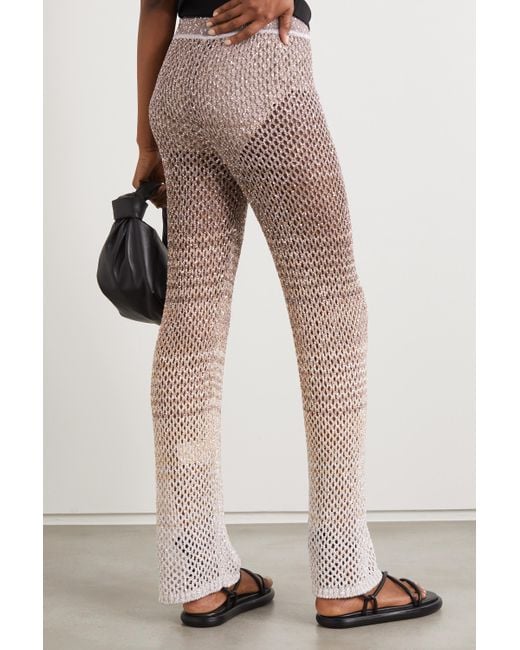 missoni crochet pants