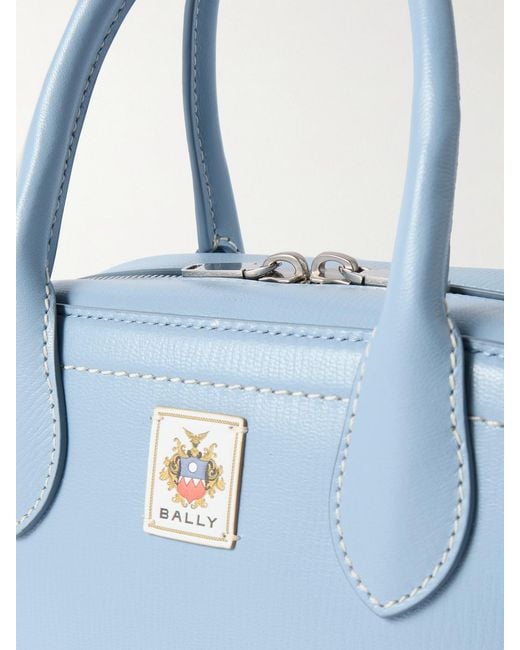 Bally Blue Unda Appliquéd Leather Tote