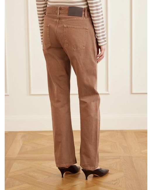 Kallmeyer Natural Adina Low-Rise Straight-Leg Jeans