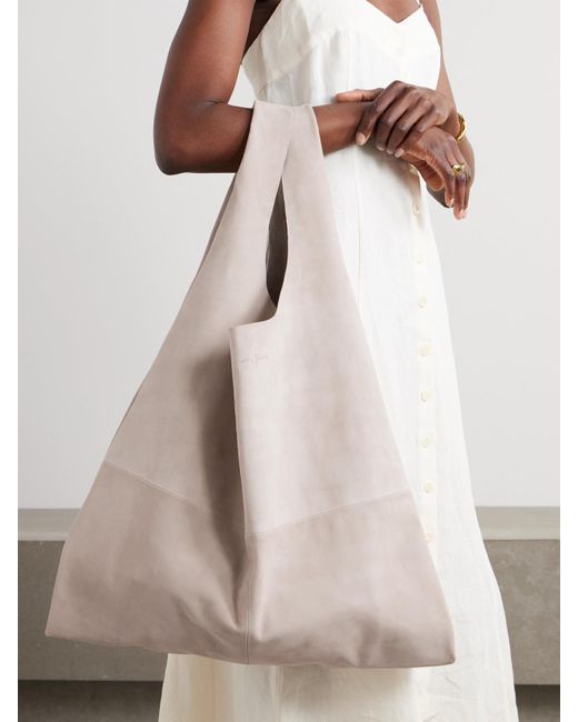 Sac Porté Épaule En Daim Gaufré U Xl Cortana en coloris Natural