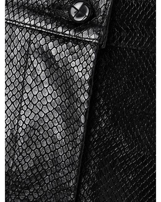 Blazé Milano Black Popeye Rock Aus Leder Mit Schlangeneffekt
