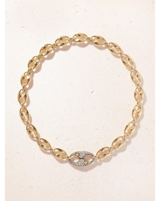 Lucy Delius Natural Persephone 14-Karat Rhodium-Plated Diamond Necklace